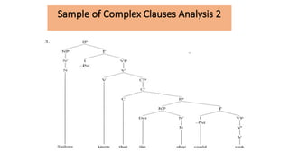Sample of Complex Clauses Analysis 2
 