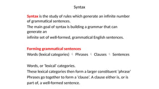 Syntax and Phrase: From Words to Major Phrase Types.pptx