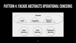 PATTERN 4: FACADE ABSTRACTS OPERATIONAL CONCERNS
12
 