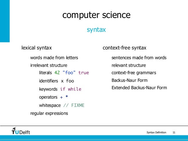 syntax definition syntax definition