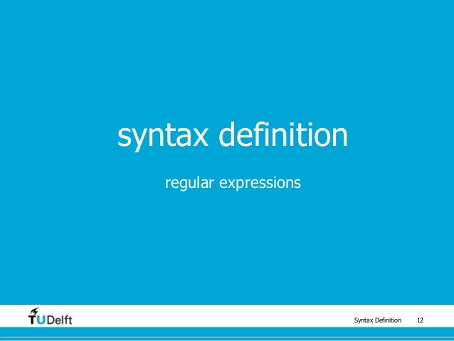 syntax definition syntax definition