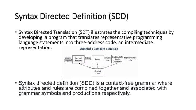 Syntax Directed Definition (SDD) .pptx