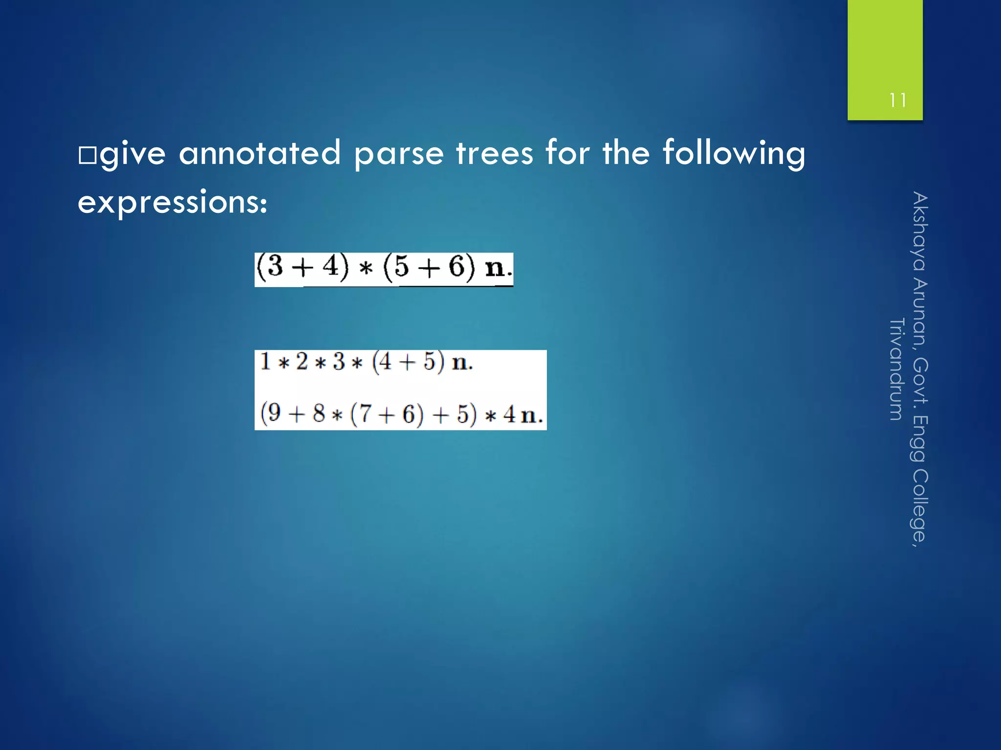 Syntax directed translation | PDF