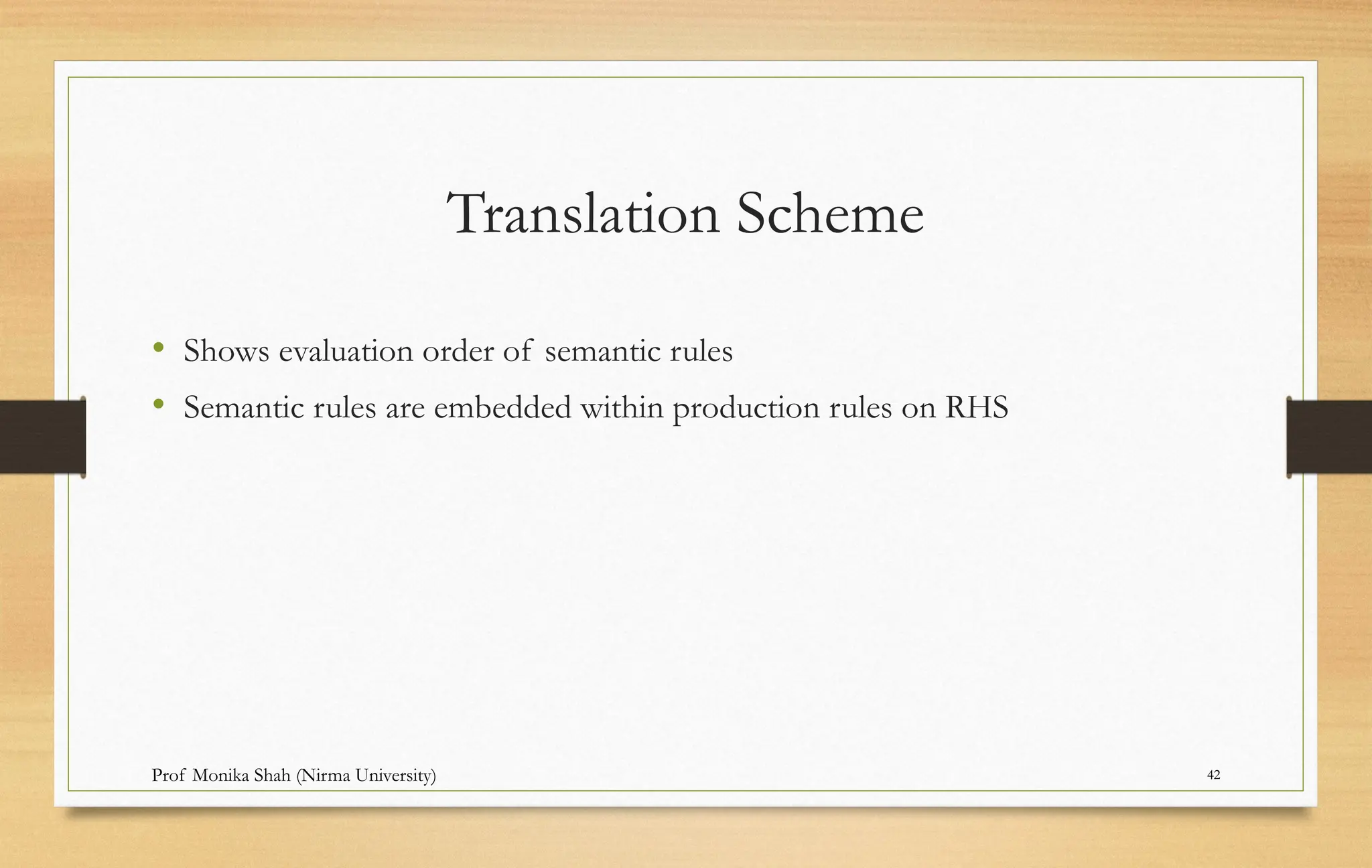 Syntax Directed Definition and Translation | PPTX