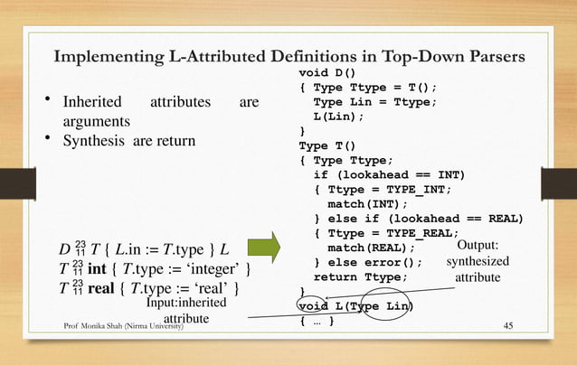 Syntax Directed Definition and Translation | PPTX
