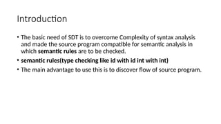 Syntax Directed Translation lecture 21.pptx