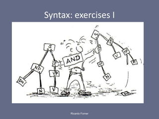 Syntax: exercises I

Ricardo Forner

 