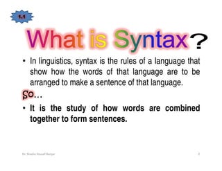 Syntax & syntactic analysis,lec.1, dr. shadia.ppt [compatibility mode ...