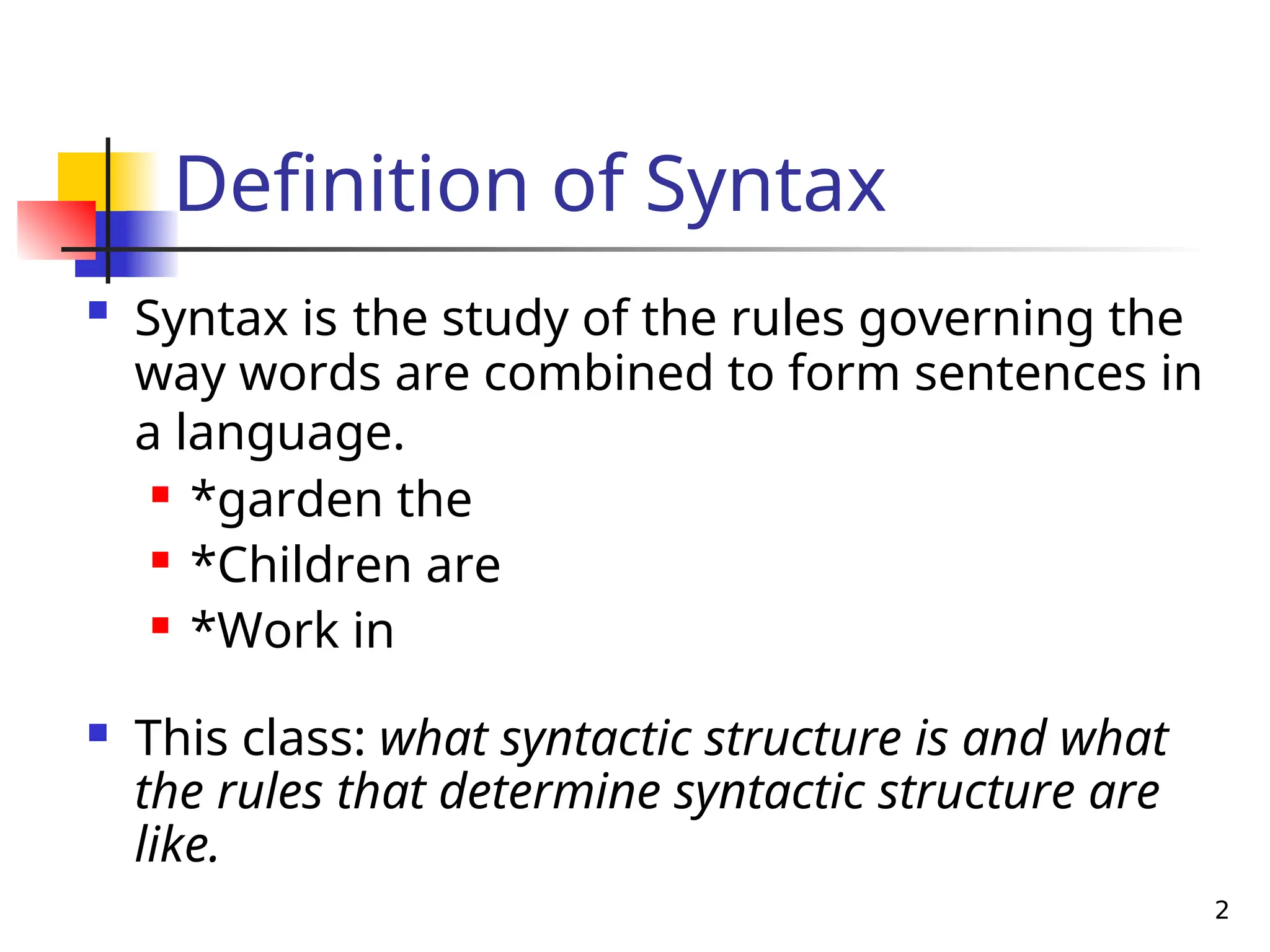 syntaxtreediagrams-.ppt Sentence analysis through tree diagrams | PPT