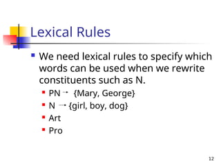 Lexical Tree syntaxtreediagrams-.ppt Sentence analysis through tree diagrams | PPT