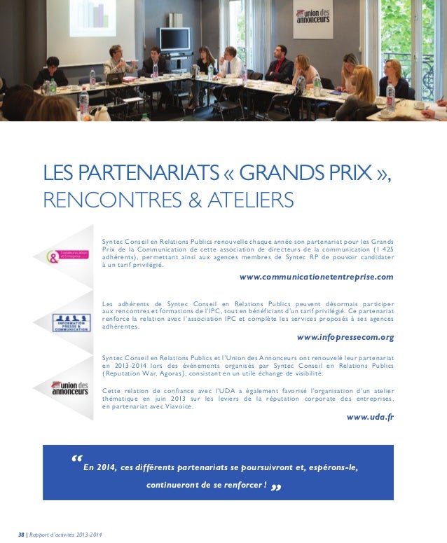 Rencontres syntec
