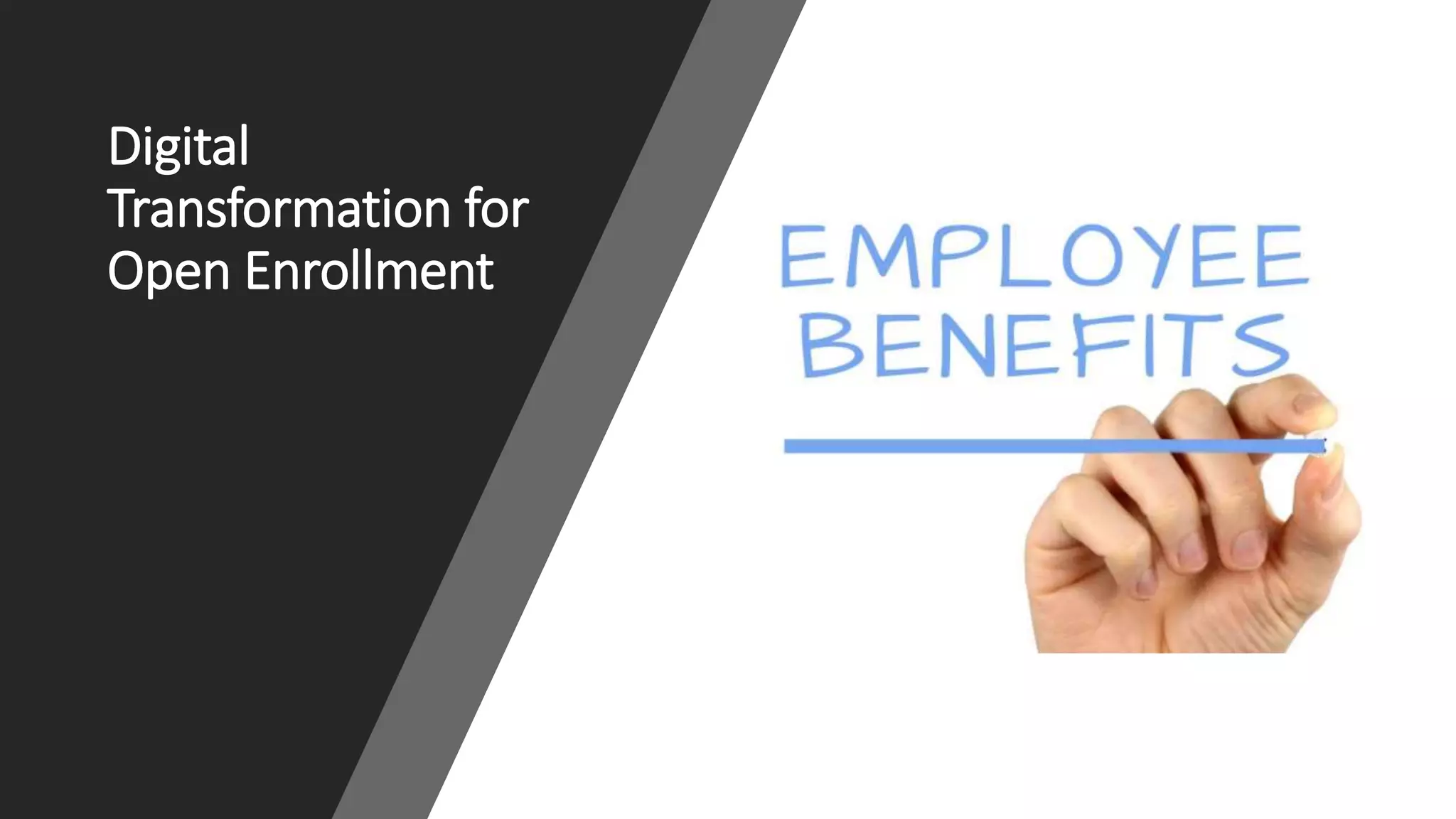 Digital
Transformation for
Open Enrollment