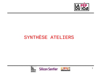 SYNTHÈSE ATELIERS 
