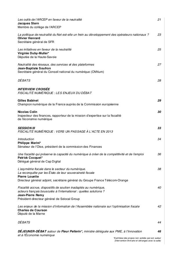 Rencontres parlementaires numerique