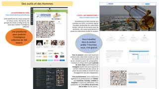 LA	PLATEFORME	DU	COPIL
http://observatoiresocialmedia.org
Cette	plateforme	de	travail	comprend	
un	réseau	social,		des	forums,	des	
groupes	de	travail,	un	blog	et	tous	les	
outils	pour	faciliter	l’intelligence	
collective.
L’OUTIL	« MY	OBSERVATOIRE »
https://myobservatoire.com
Actuellement	en	beta	réservée	aux	
membres	du	COPIL,	ce	premier	logiciel	
d’analyse	socialmedia	des	collectivités	
locales,	créé	par	les	territoires	pour	les	
territoires,	sera	ouvert	gratuitement	à	
toutes	les	collectivités	locales	fin	octobre.
Pour	le	moment,	notre	outil	recense	la	
présence	des	collectivités	locales	sur	tous	
les	réseaux	sociaux	et	permet	de	surfer	
sur	les	comptes	à	partir	de	cartographies.	
Il	analyse	en	temps	réel	et	sur	la	période	
de	votre	choix la	performance	sur	
Instagram (quali)	mais	aussi	(quanti)	le	
nombre	d’abonnés	(les	plus	suivis),	de	
posts	(les	plus	actifs)	ou	encore	le	taux	
d’engagement	(les	plus	engageants).
Très	prochainement,	nous	analyserons	
également	les	performances	sur	Twitter,	
puis	Facebook,	Youtube,	Linkedin	et	
Snapchat.	Et	après	les	collectivités,	nous	
analyserons	en	2018	offices	de	tourisme,	
élus	et	SDIS.	Puis	les	autres...
Une	plateforme	
pour	produire	
l’intelligence	
collective	de	150	
experts
Vous	travaillez	
dans	le	secteur	
public	?	Inscrivez-
vous,	c’est	gratuit
Des	outils	et	des	Hommes
 