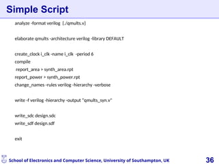 Simple Gpu Rtl Design Synthesize a simple RTL design; Create your own scripts; Carry out ...