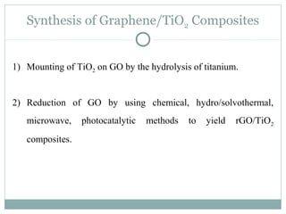 Synthesis and applications of graphene based ti o2 photocatalysts | PPT
