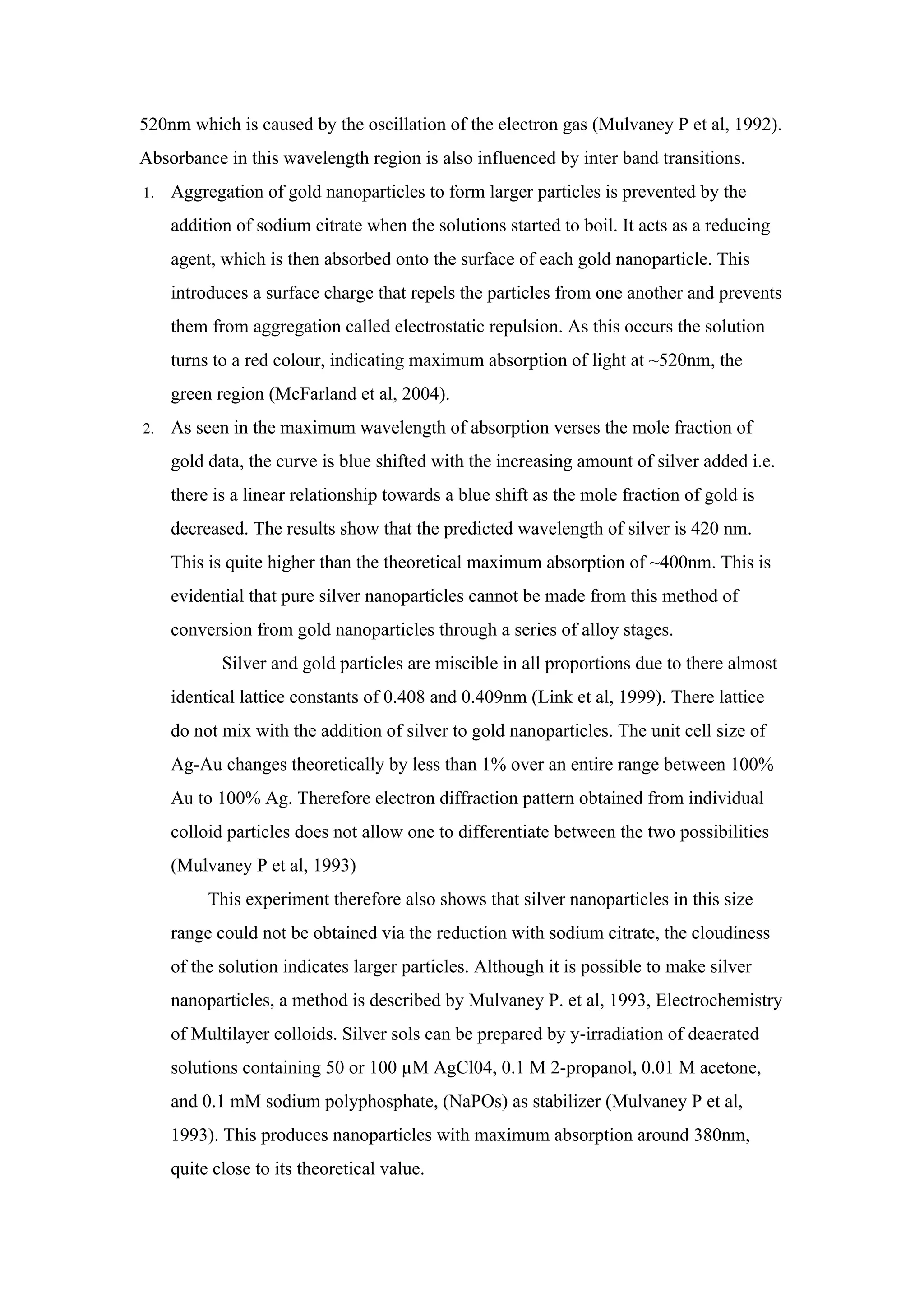 Synthesis and characterisation of gold silver nanoparticles. | PDF