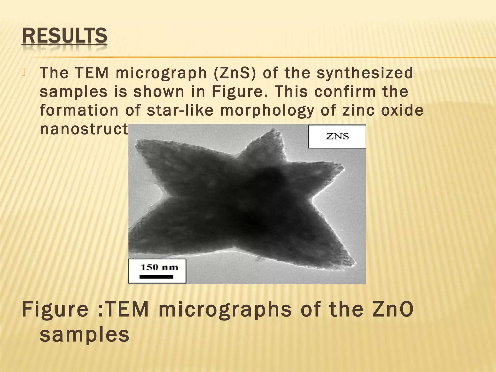 SYNTHESIS AND CHARACTERIZATION OF ZNO NANO STRUCTURES BY MICROWAVE ...