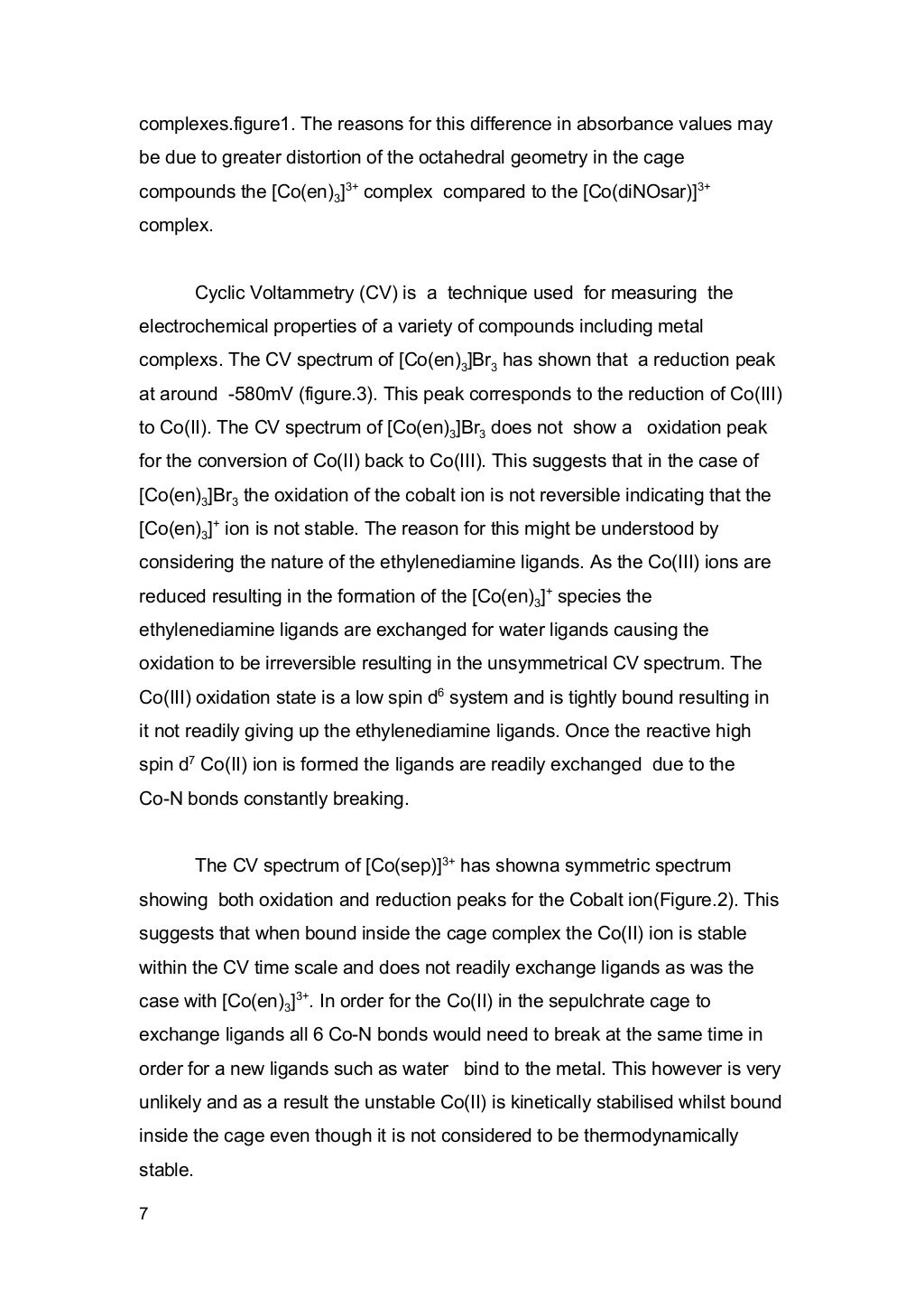 Synthesis of transition metal coordination complexes lab report picture