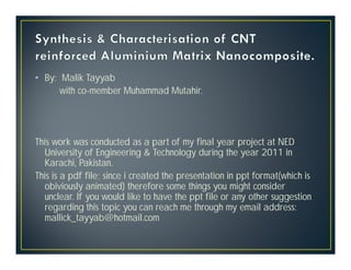 • By: Malik Tayyab
      with co-member Muhammad Mutahir.




This work was conducted as a part of my final year project at NED
  University of Engineering & Technology during the year 2011 in
  Karachi, Pakistan.
This is a pdf file; since i created the presentation in ppt format(which is
  obiviously animated) therefore some things you might consider
  unclear. If you would like to have the ppt file or any other suggestion
  regarding this topic you can reach me through my email address:
  mallick_tayyab@hotmail.com
 