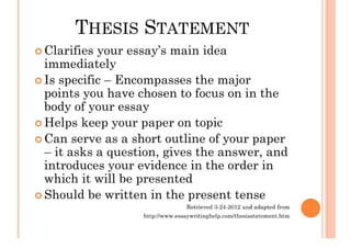 Synthesis Essay (Compare And Contrast)