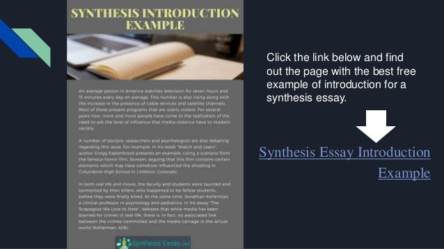 synthesis essay 2019