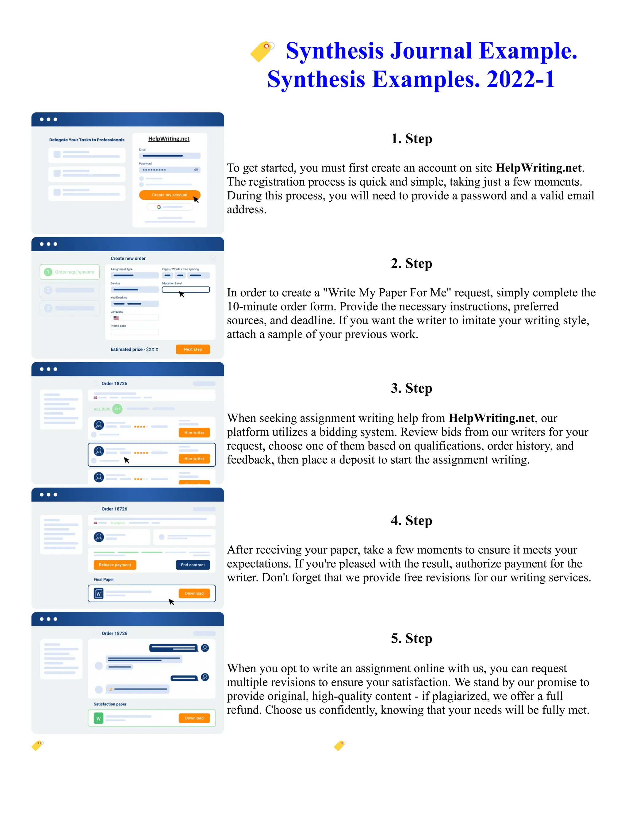 Synthesis Journal Example. Synthesis Examples. 2022-1 | PDF