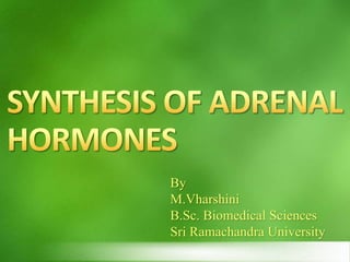 By
M.Vharshini
B.Sc. Biomedical Sciences
Sri Ramachandra University
 