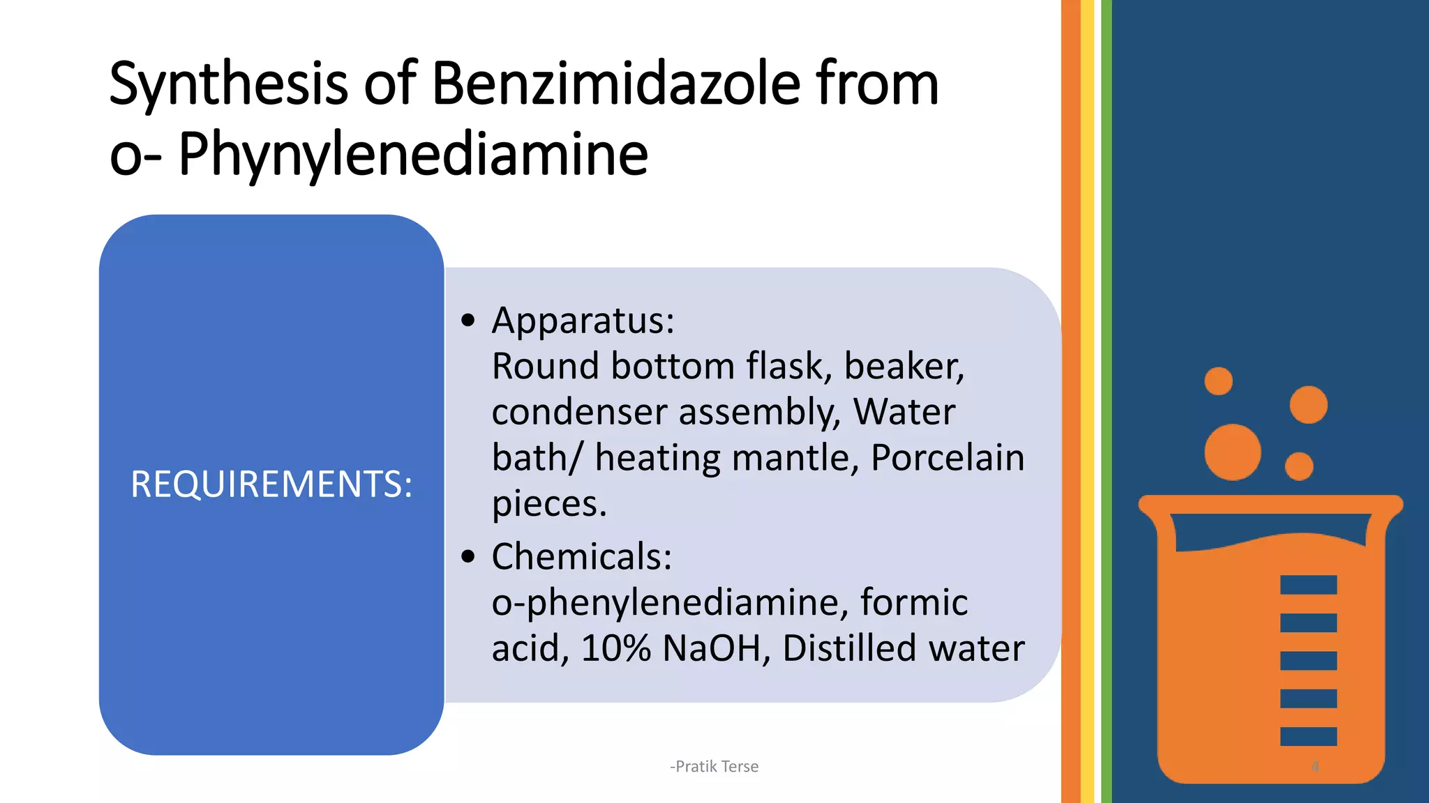 Synthesis of Benimidazole from o- Phynylenediamine.pptx