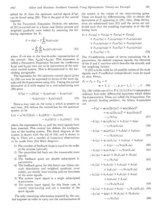 Synthesis of feedback controls using optimization theory | PDF