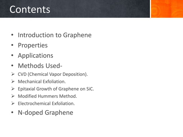Synthesis of graphene | PPTX | Chemistry | Science