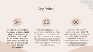 Concept of atomic Number that led to the SYNTHESIS OF NEW ELEMENTS .pptx
