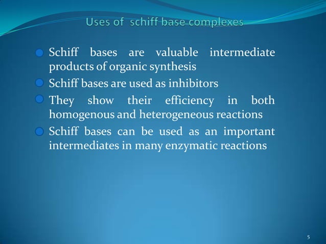 Synthesis of schiff base complexes and their biological studies ...
