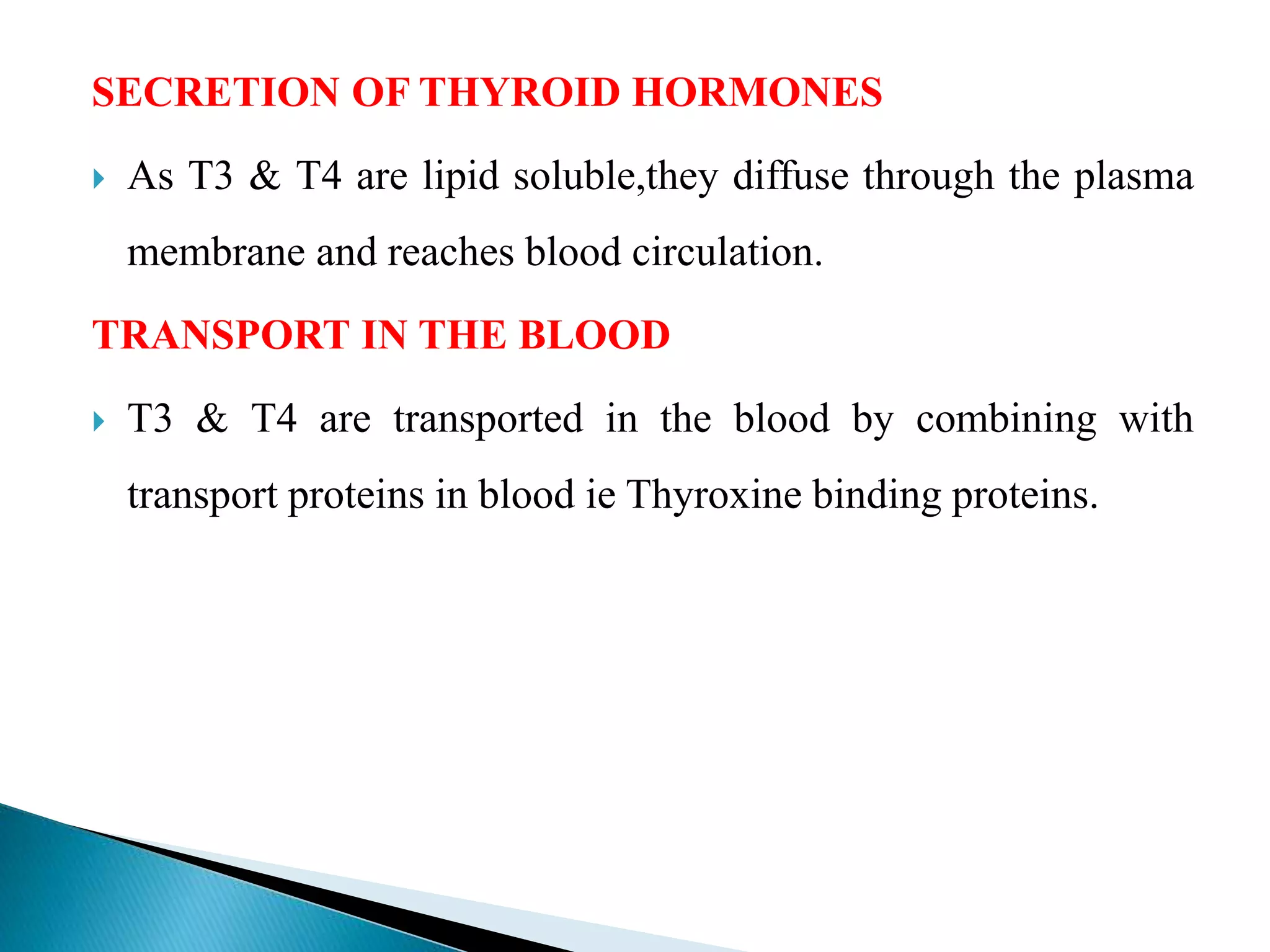 Synthesis of thyroid hormones | PPTX
