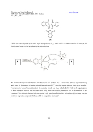 Synthesis of unusual trimers in 1,3 indandione | PDF