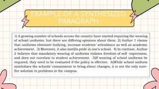 SYNTHESIZING_English 8 Synthesizing Engl | PPTX