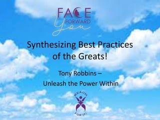Synthesizing Best Practices
of the Greats!
Tony Robbins –
Unleash the Power Within
 
