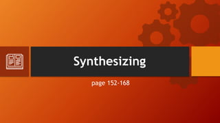 Synthesizing
page 152-168
 
