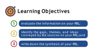 Synthesizing Review of Related Literature | PPTX | Educational ...
