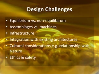Synthetic biology and architecture | PPTX