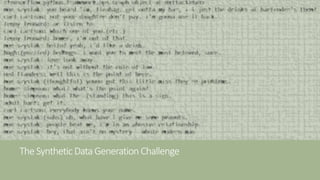 Synthetic dialogue generation with Deep Learning | PDF