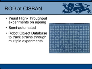 Throughput Rod Synthetic lethal interactions in yeast | ODP