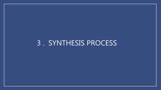 3 . SYNTHESIS PROCESS
 