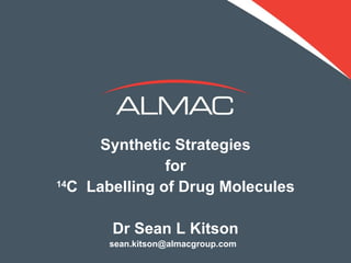 Synthetic Strategies for  14 C  Labelling of Drug Molecules Dr Sean L Kitson [email_address]   