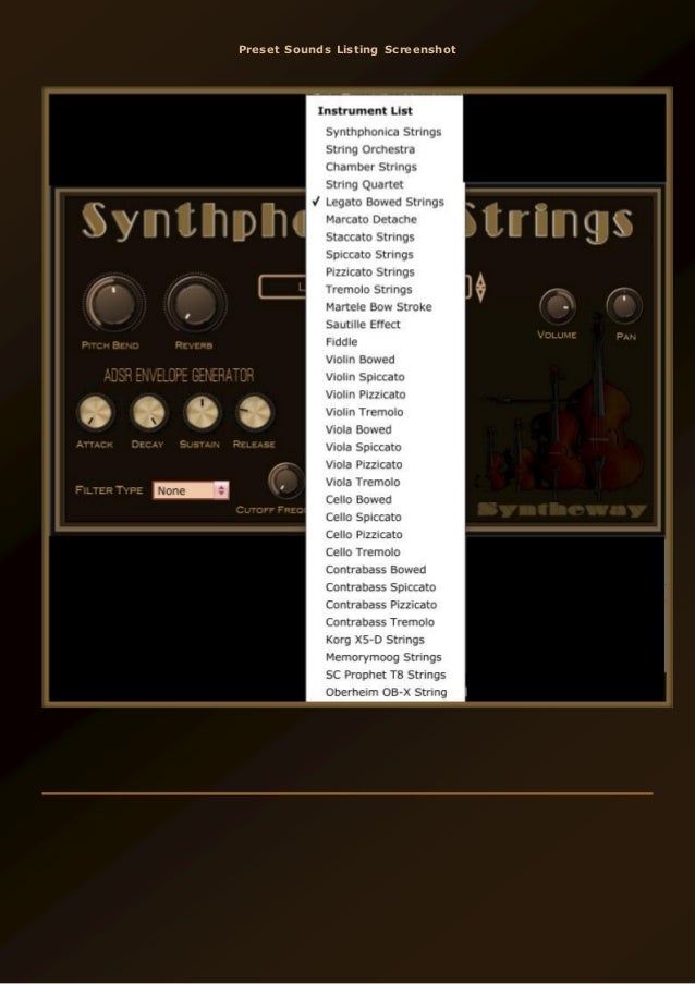 Synthphonica Strings VST, VST3, Audio Unit Plugins String Ensembles