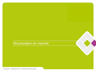 Structuration du marché




© LIMELIGHT – OPINIONWAY 2012 – REPRODUCTION INTERDITE
 