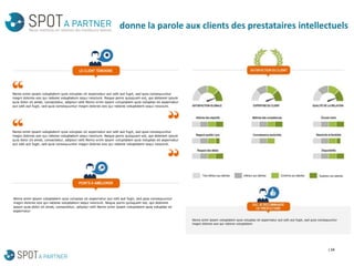 | 34 
donne la parole aux clients des prestataires intellectuels 