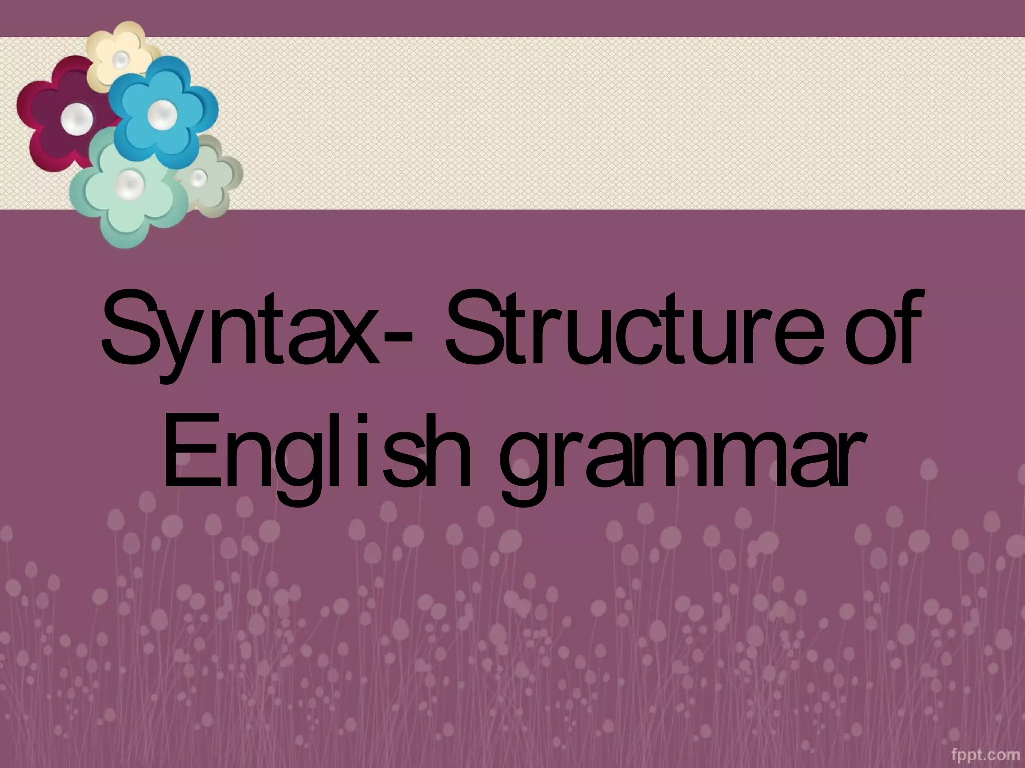 Introduction to syntax | PPT | Programming Languages | Computing
