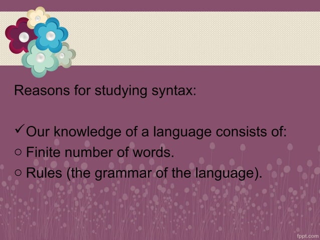 Introduction to syntax | PPT | Programming Languages | Computing